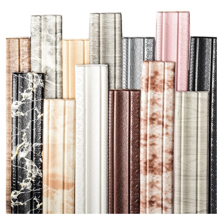 1 List Wallpaper Dinding Stiker Border Wallfoam 3D Sticker Dekorasi Kamar Rumah Murah [Seri T]-4