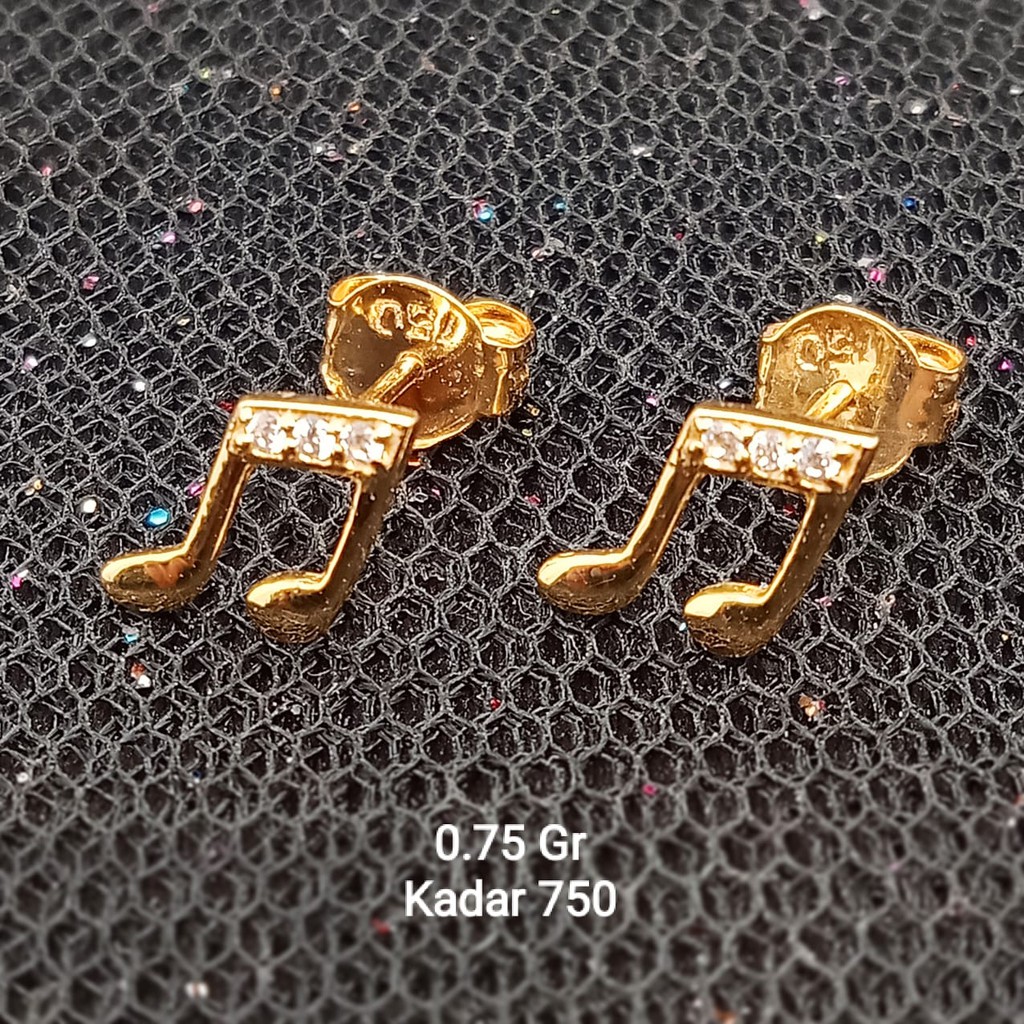 Anting Emas 17 K - 0.75 Gr Kadar 750 - 3313