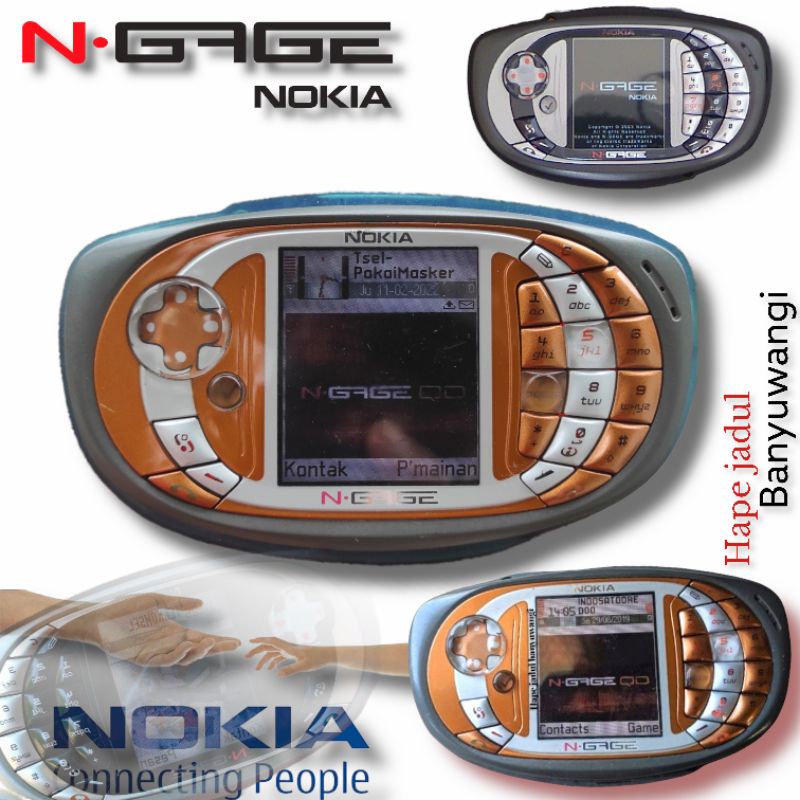 kualitas terbaik Nokia n-gage QD gold second original