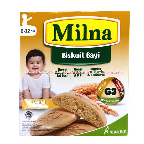 Milna Biskuit Bayi Instan Original Biskuit Rasa Original 130gr