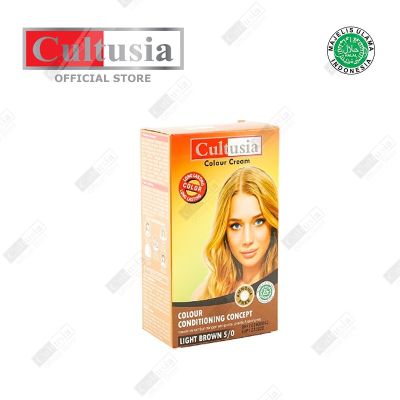 Cultusia Hair Color Light Brown 5 0 30 ML