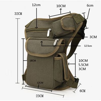 Tas Pinggang Pouch Army Handphone Case Dompet HP Waist Belt Travel Bag