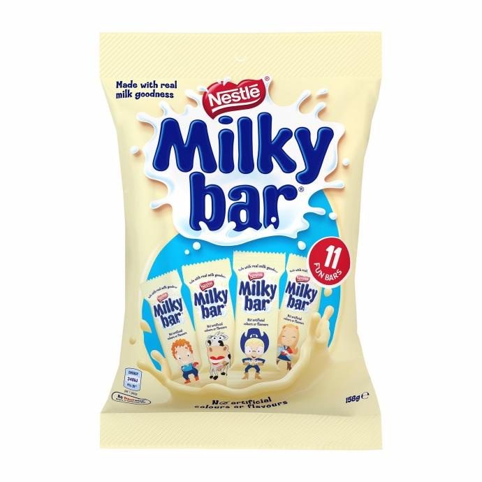 

New Nestle Milky Bar White Chocolate Isi 11 Pcs