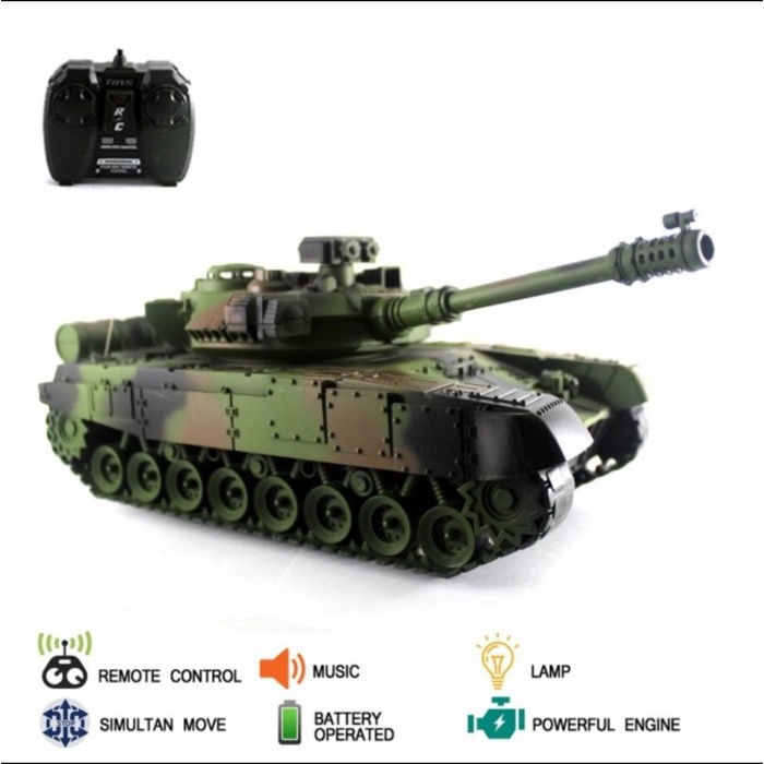Mainan Remote Kontrol RC Tank Army Series  RC TANK