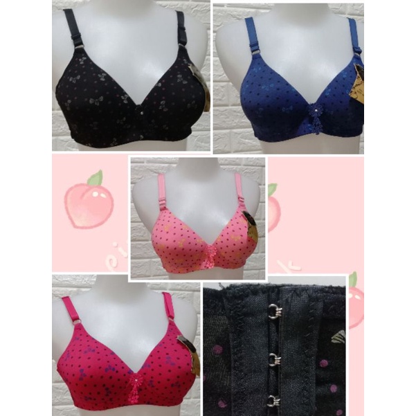 BH hak 3 (366/803) CUP B(sedang/Standar) SiZE 36-42 BRA Wanita Remaja Dewasa pakai Spon Tanpa Kawat