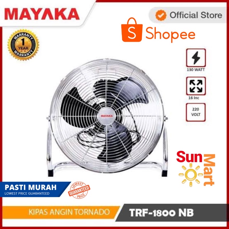 Mayaka TRF1800NB Kipas besi Tornado 18Inch / Kipas duduk indutstrial 18 inch