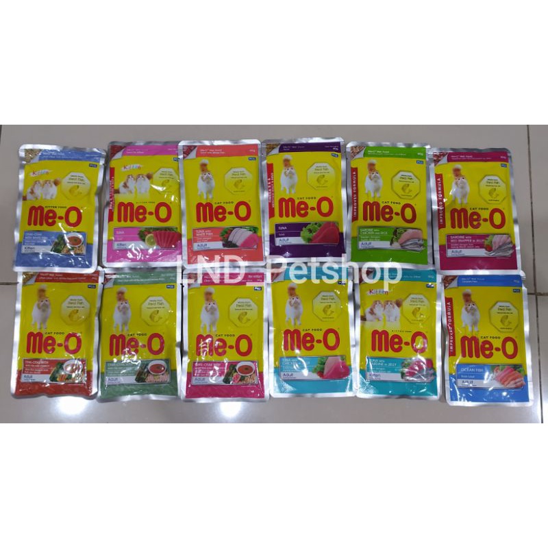 Meo POUCH Kitten 80gr / Meo Kitten Sachet 80gr / Meo Pouch Adult 80gr / Meo Adult Sachet 80gr