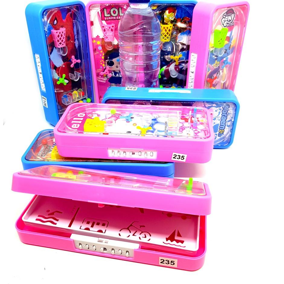 

⭐bagus⭐banget⭐ Kotak pensil kode mainan pinball tempat pensil password anak sekolah[E237]⭐