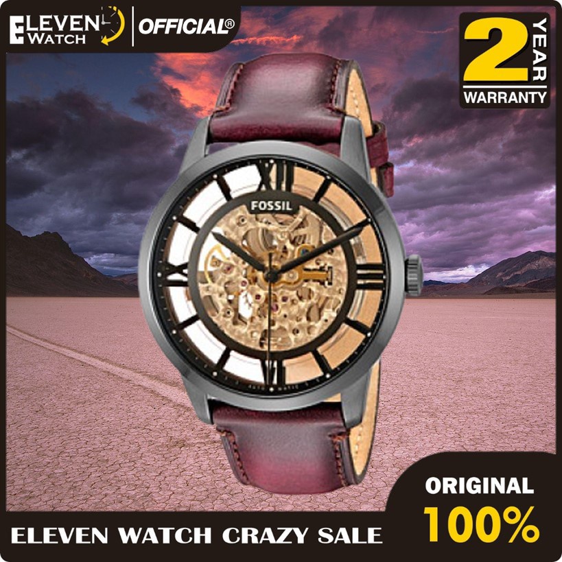 Jam Tangan Pria FS ME3098 / ME 3098 Townsman Automatic Brown  Garansi 2 Tahun