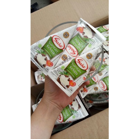 Santan Sasa 1pack isi 3pcs free Mangkok Cantik Packing Bubble wrapp