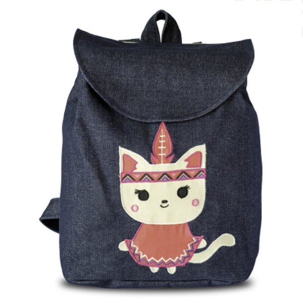 Tas Ransel Serut Jeans Heejou CATTY JONES untuk Wanita