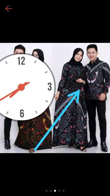 Couple Gamis Kupu 2548 Original Batik
