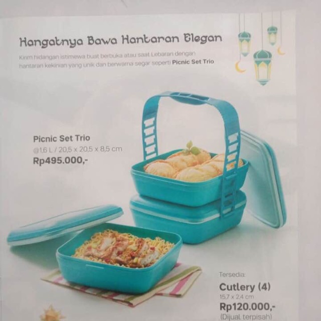 Rantang piknik trio set