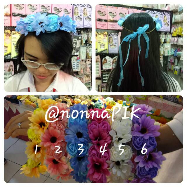 Flower Crown / Bando Crown Bunga / Bando Pengantin