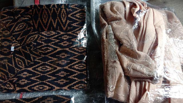 Batik Couple Keluarga Gamis Busui Motif Prasasti Batik Keluarga Seragam