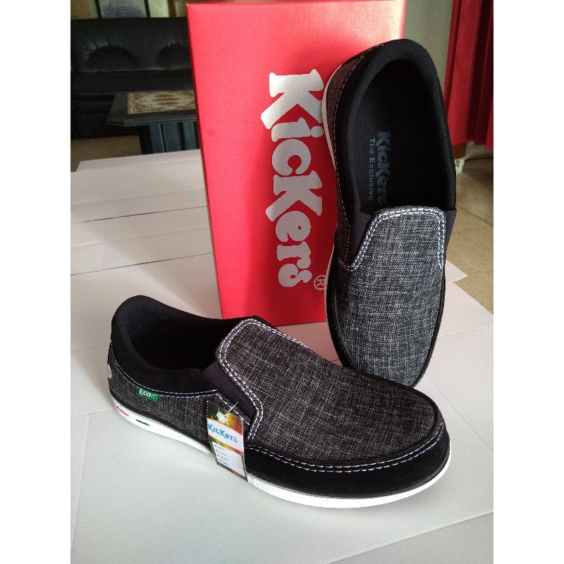 Sepatu Casual Slip On Kerja Kickers Pria