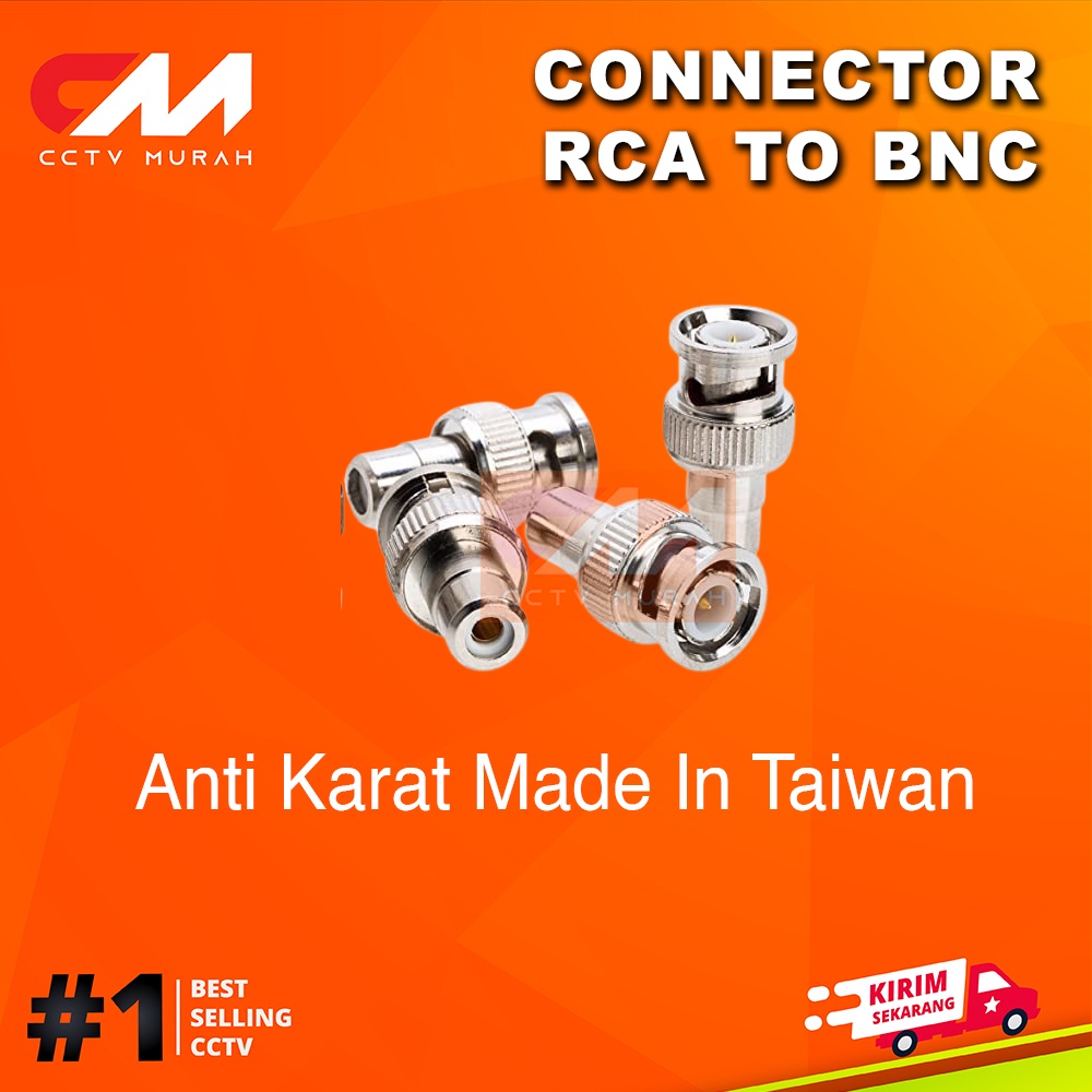 Connector RCA to BNC || Type BNC-RC103 || Connector RCA to BNC For Camera CCTV