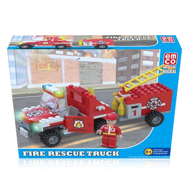 LEGO TRUCK PEMADAM KEBAKARAN EMCO BRIX AUS-0875