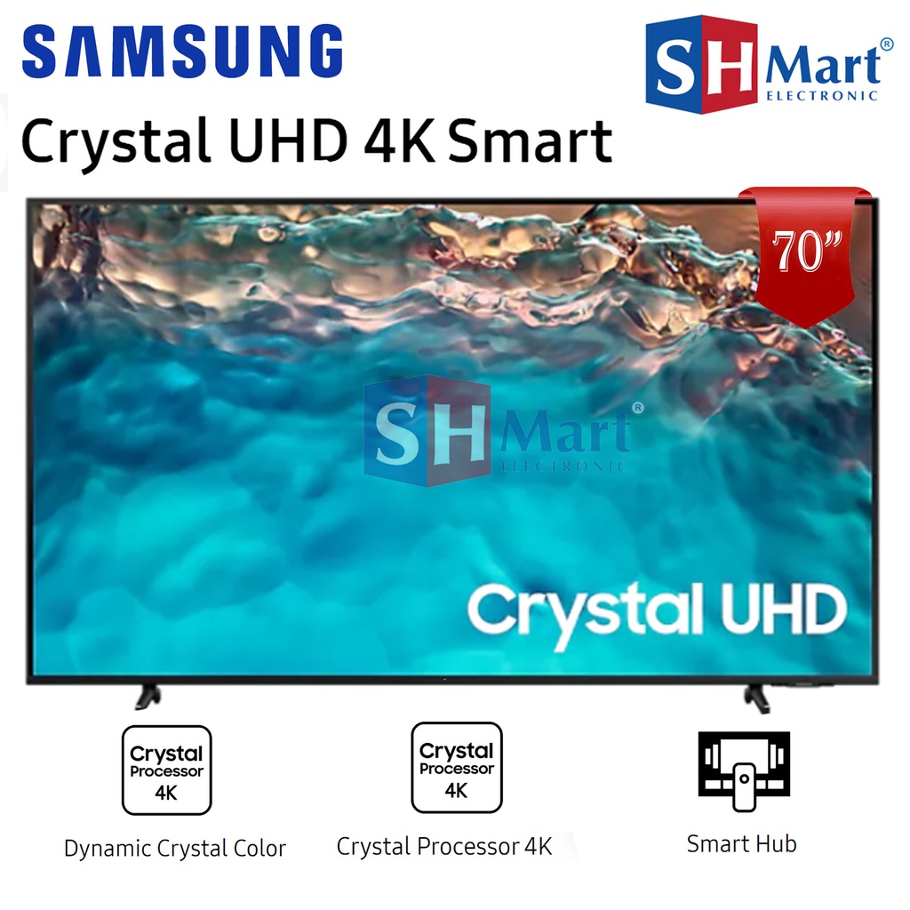 Jual TV SAMSUNG CRYSTAL UHD 4K SMART TV 70 INCH UA70BU8000KXXD 70BU8000