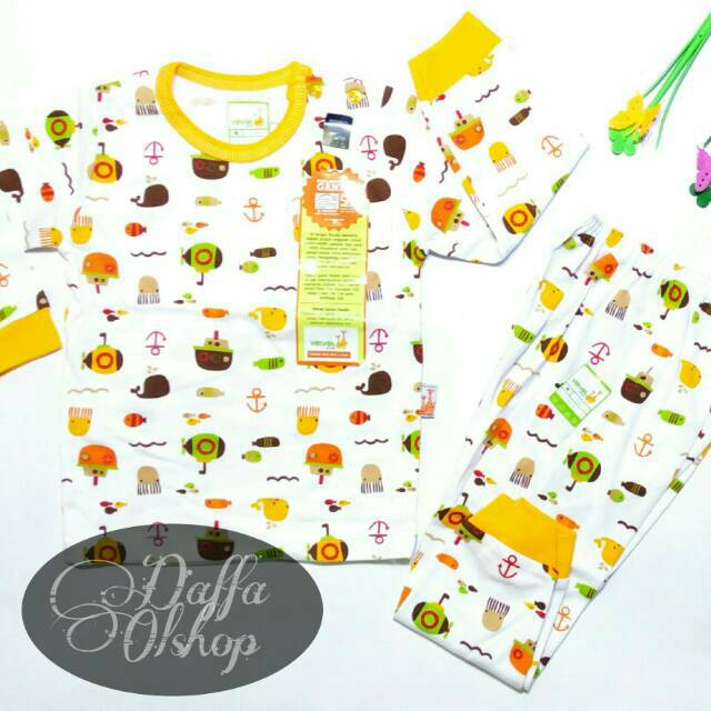 Set Panjang Velvet Junior Motif Kapal Selam