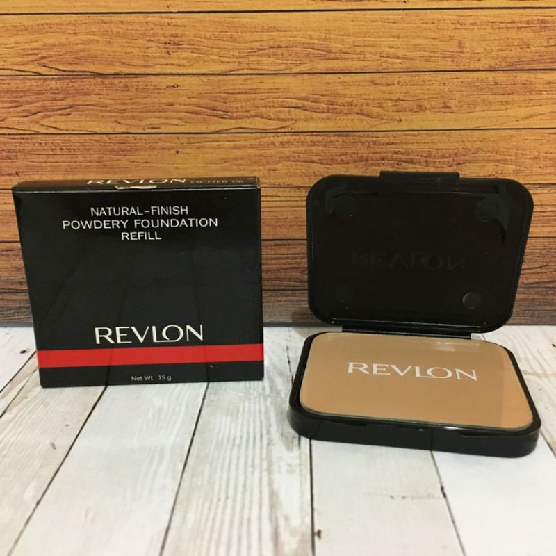 Revlon Powdery Foundation Natural Finish Refill ORIGINAL | Isi ulang foundation Revlon bedak basah O