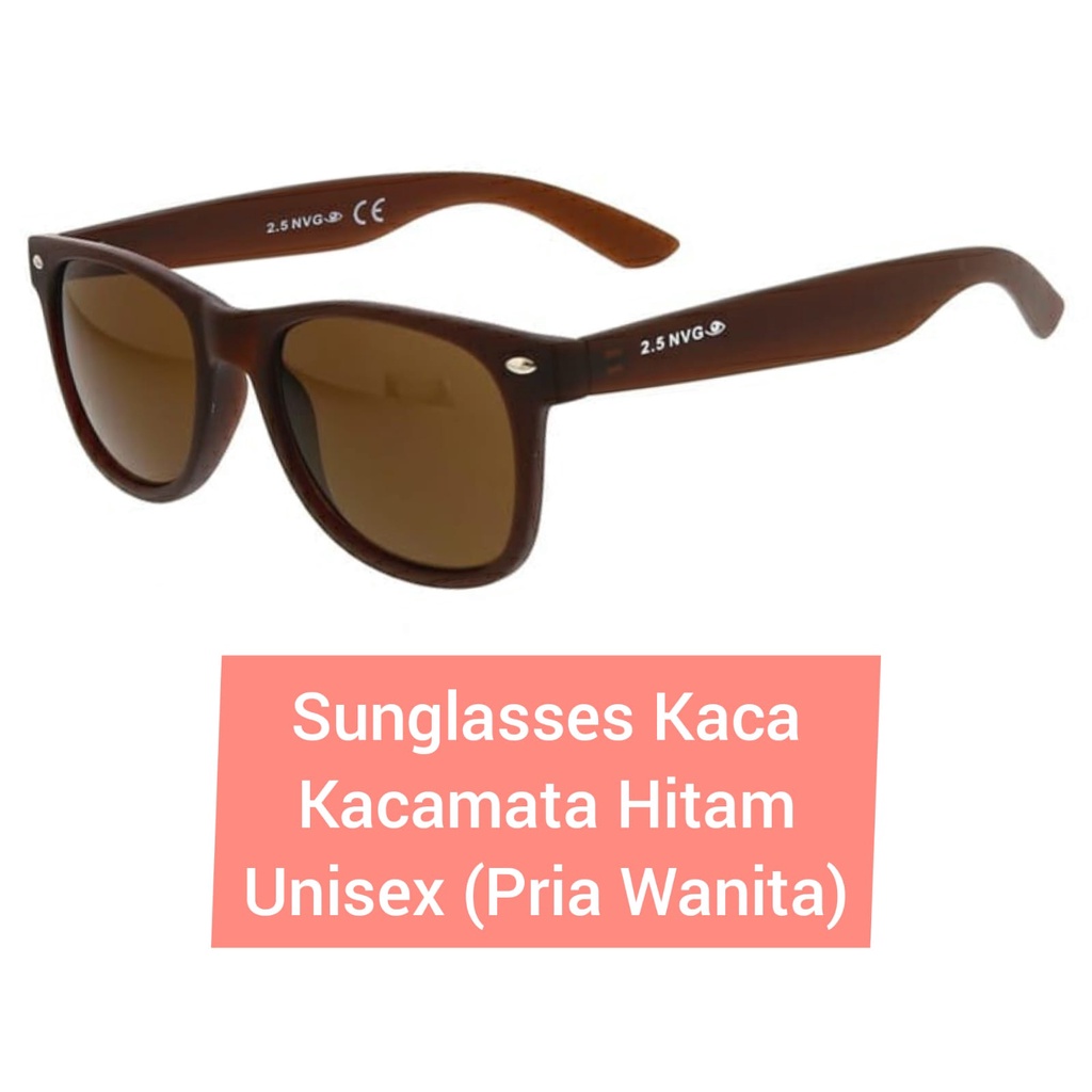 TERBAIK Toko Frame Kacamata Pria Terbaik Jambi Sunglasses Kaca Kacamata Hitam Unisex (Pria Wanita)