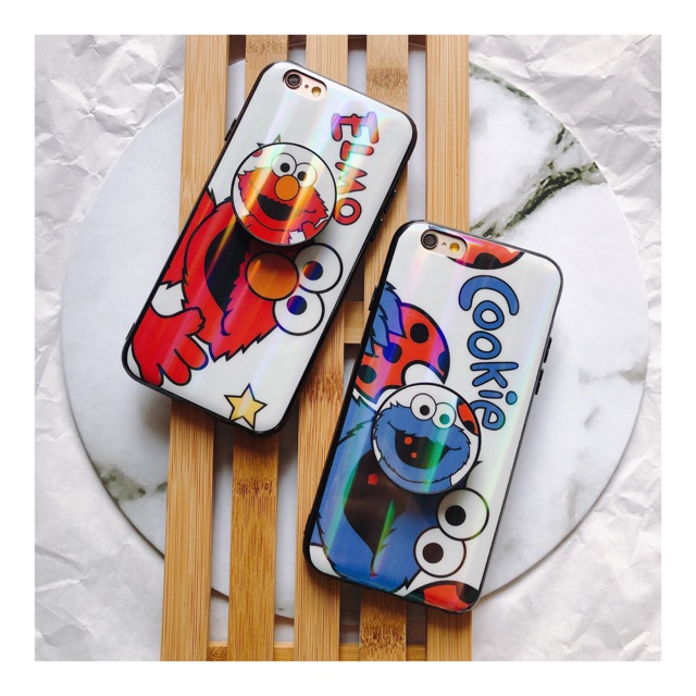 ELMO COOKIE POPSOCKET Ip6/6s/6+/6s+/7/7+/8/8+/X/Xs