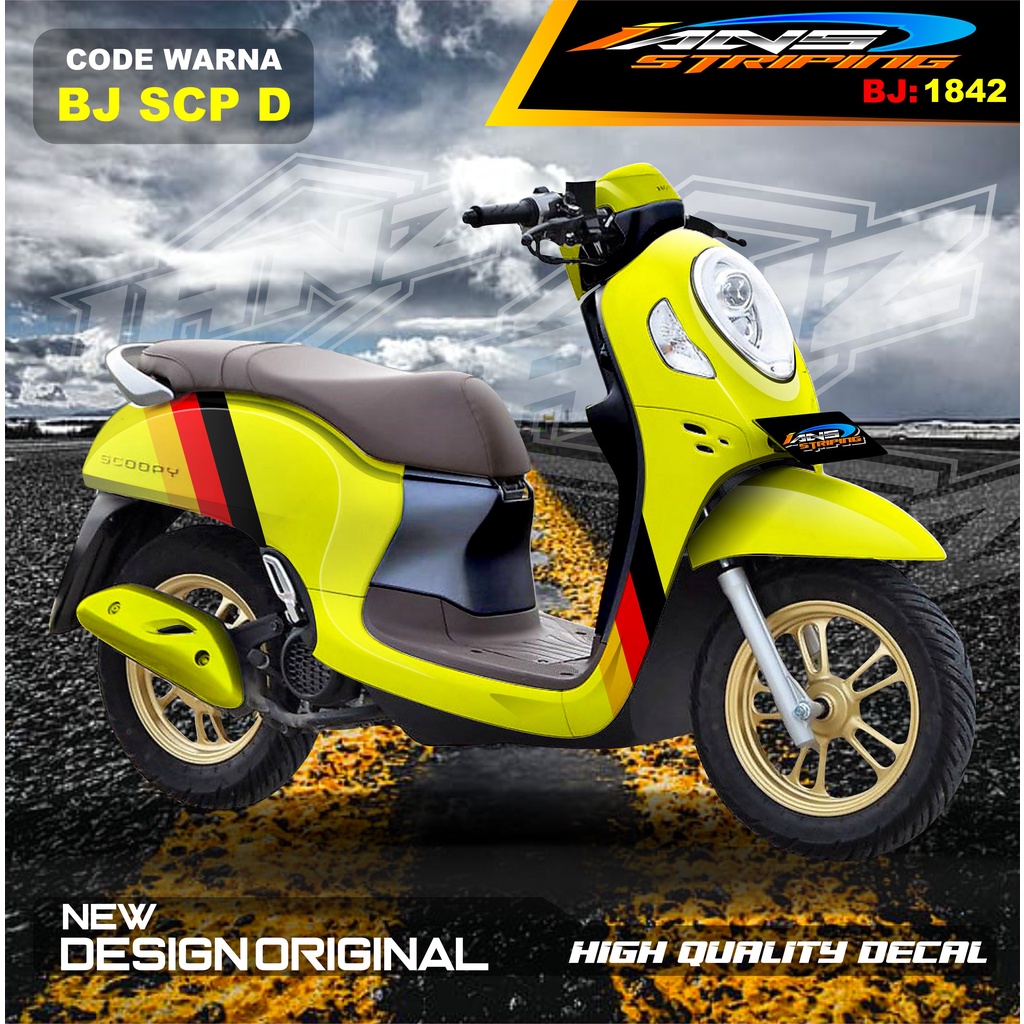 STIKER VARIASI SCOOPY FULL BODY / STIKER SCOOPY FULL BODY / STIKER MOTOR SCOOPY NEW DESAIN / STIKER MOTOR TERMURAH