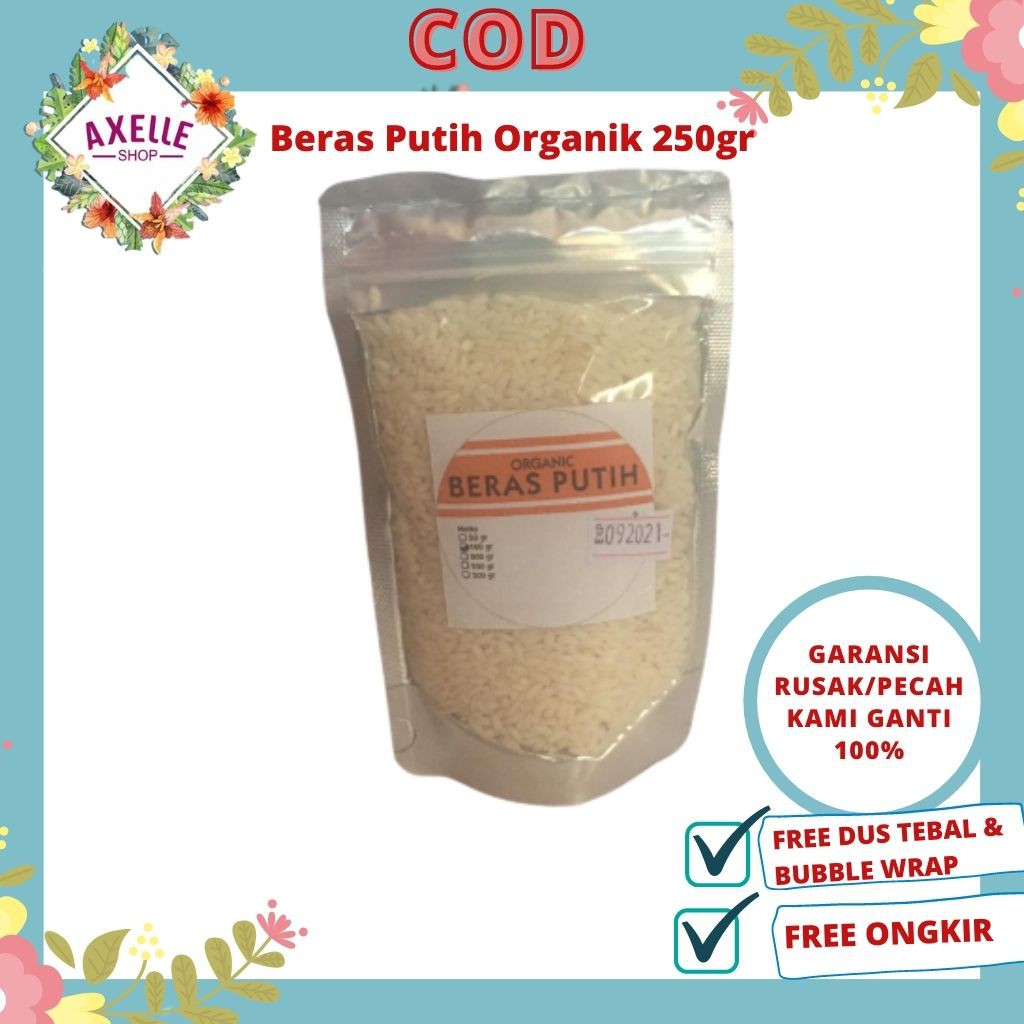 

BERAS PUTIH / BERAS PUTIH ORGANIK / BERAS ORGANIK 250GR