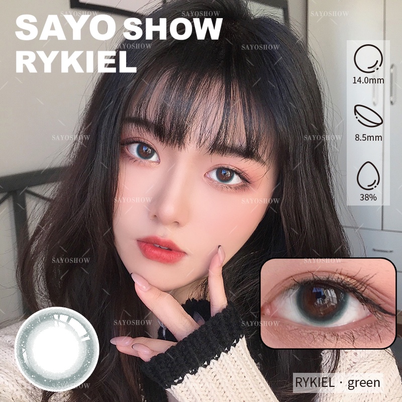 SAYOSHOW 1 PCS/SEBELAH MATA ( HANYA 1 PCS ) - Softlens RYKIEL Normal, Minus  1.00 S/D-8.00 (14 mm)