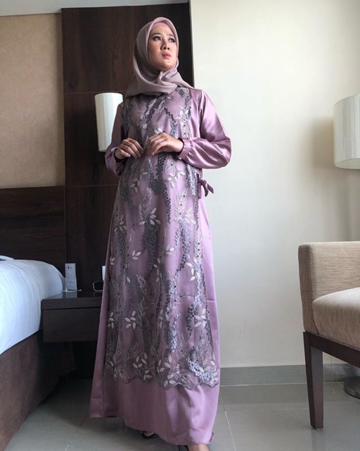 Gamis Brokat terbaru fashion muslim dress muslim gamis terbaru bju gamis wanita terbaru gamis pesta