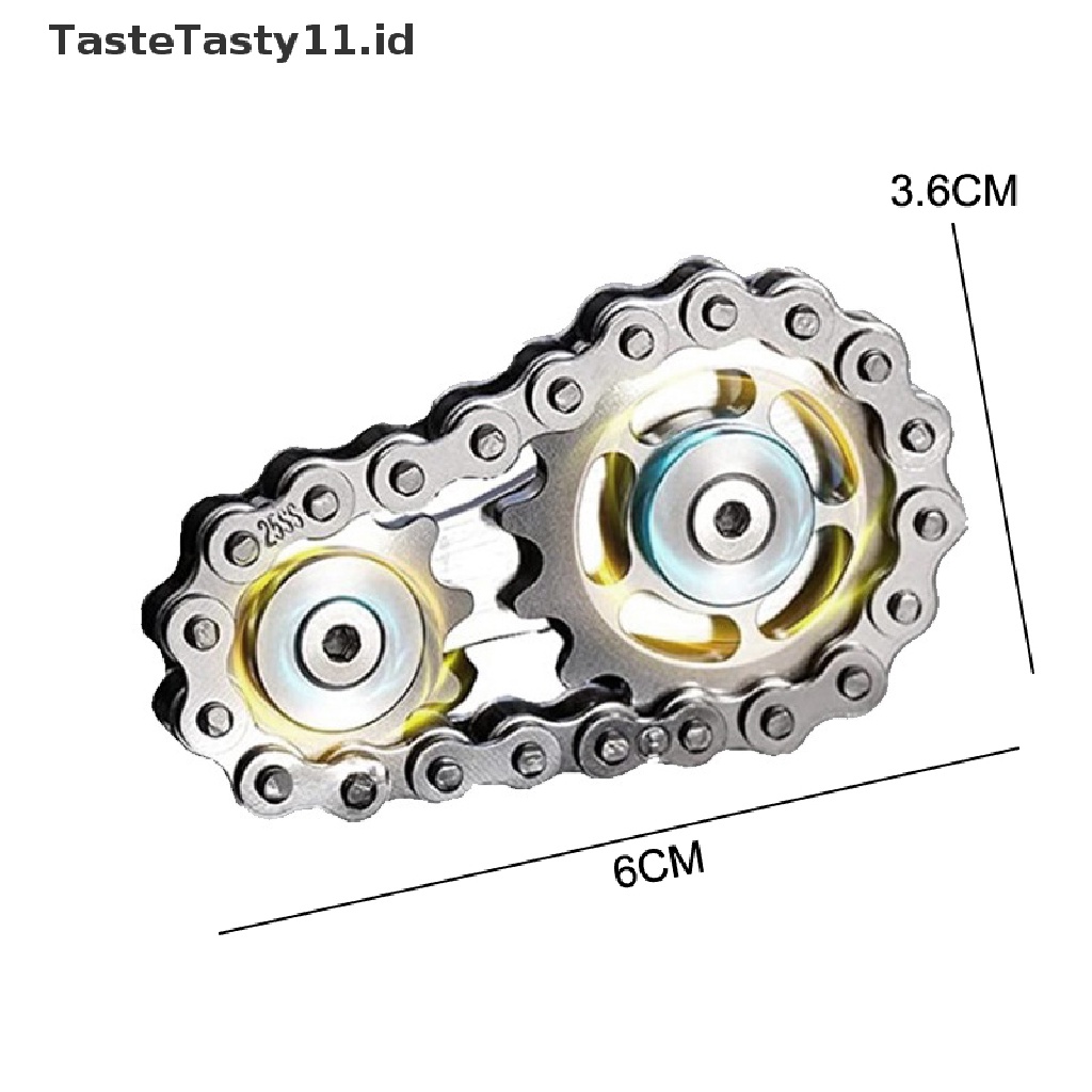 (TasteTasty) Mainan Rantai Roda Gyro EDC Bahan Metal Untuk Anak