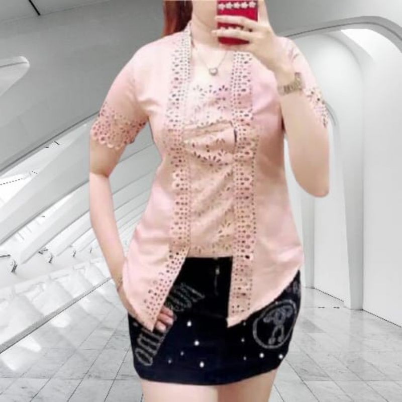 PROMO TERMURAH Kebaya Kutu Baru Silky Import Laser Cut