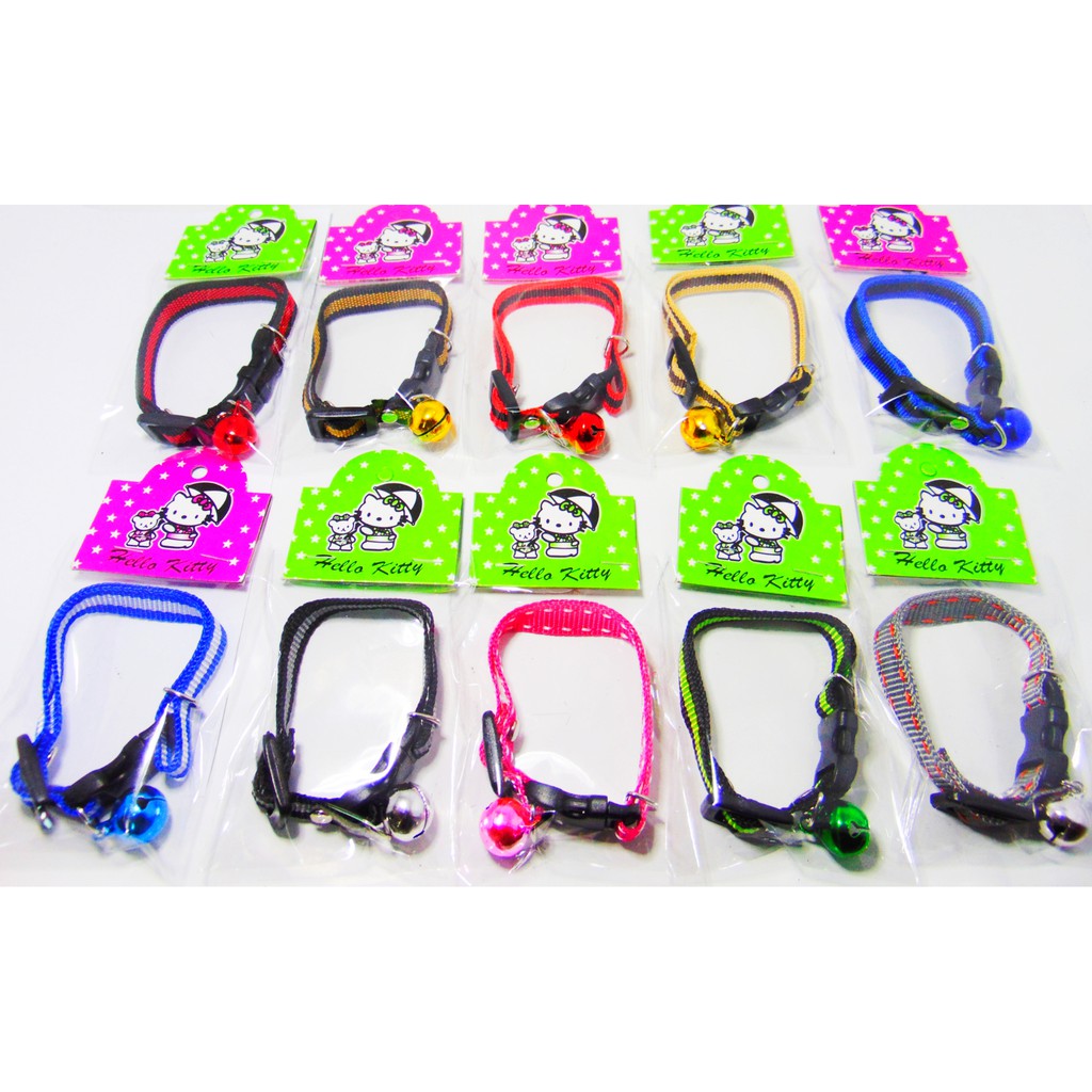 Kalung Kucing Strip Lonceng 14mm