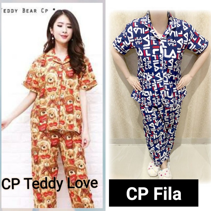 PIYAMA CP PAJAMAS Elmo Hello Kitty Keropi  Tsum FILA 