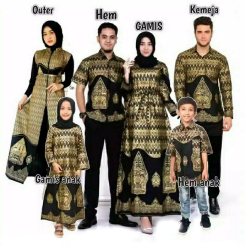 Batik Couple Keluarga Sania Ruffle Ori Ndoro Jowi Dnt Motif Wayang Tenun Sutra Tulis Size M L Xl Xxl