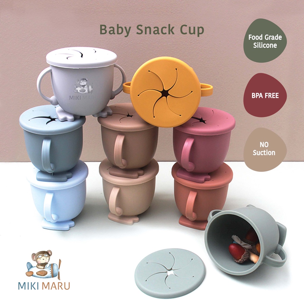 Jual Mikimaru Baby Silicone Snack Cup Premium Food Grade Snack Cup Bpa Free Mangkuk Makan Snack Jajan Bayi Silikon Piring Mangkuk Sendok Garpu Silikon Peralatan Makan Bayi Silikon Shopee Indonesia