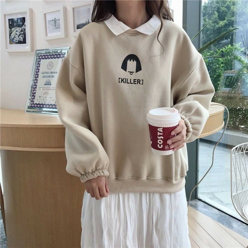 KILLER SWEATER SWEATER WANITA - CREWNECK TEBAL TERLARIS