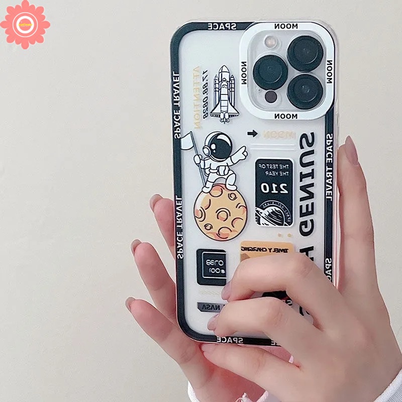 Case Desain NASA Untuk Oppo A57 2022 A15 A16K A16 A96 A3S A76 A5 A9 A95 A55 A31 A1K A54 A12 A7 A74 A35 A15S A5S A9 A11 Atrona 5F 7f 611 Az Atroe 8f 6 Soft Case Untuk Iphone