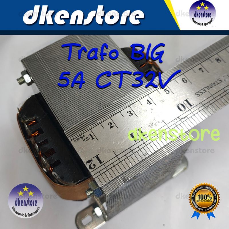 Trafo BIG 5A CT32V Murni 5ampere CT 32Volt