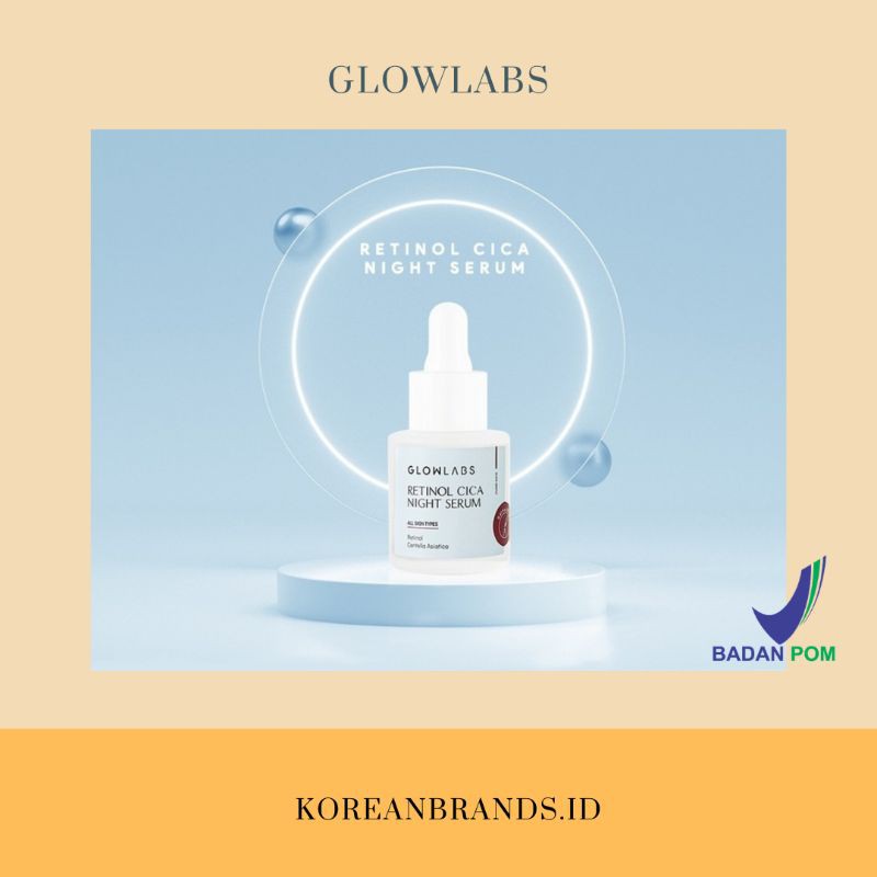 GLOWLABS - RETINOL CICA NIGHT SERUM (Mild and Powerful Anti-Aging Skincare)