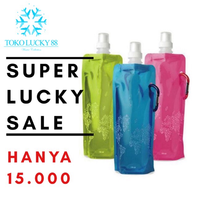 IMPORT Bottle Drink Pouch Travel  Pouch Botol Tempat Minum Plastik Travel