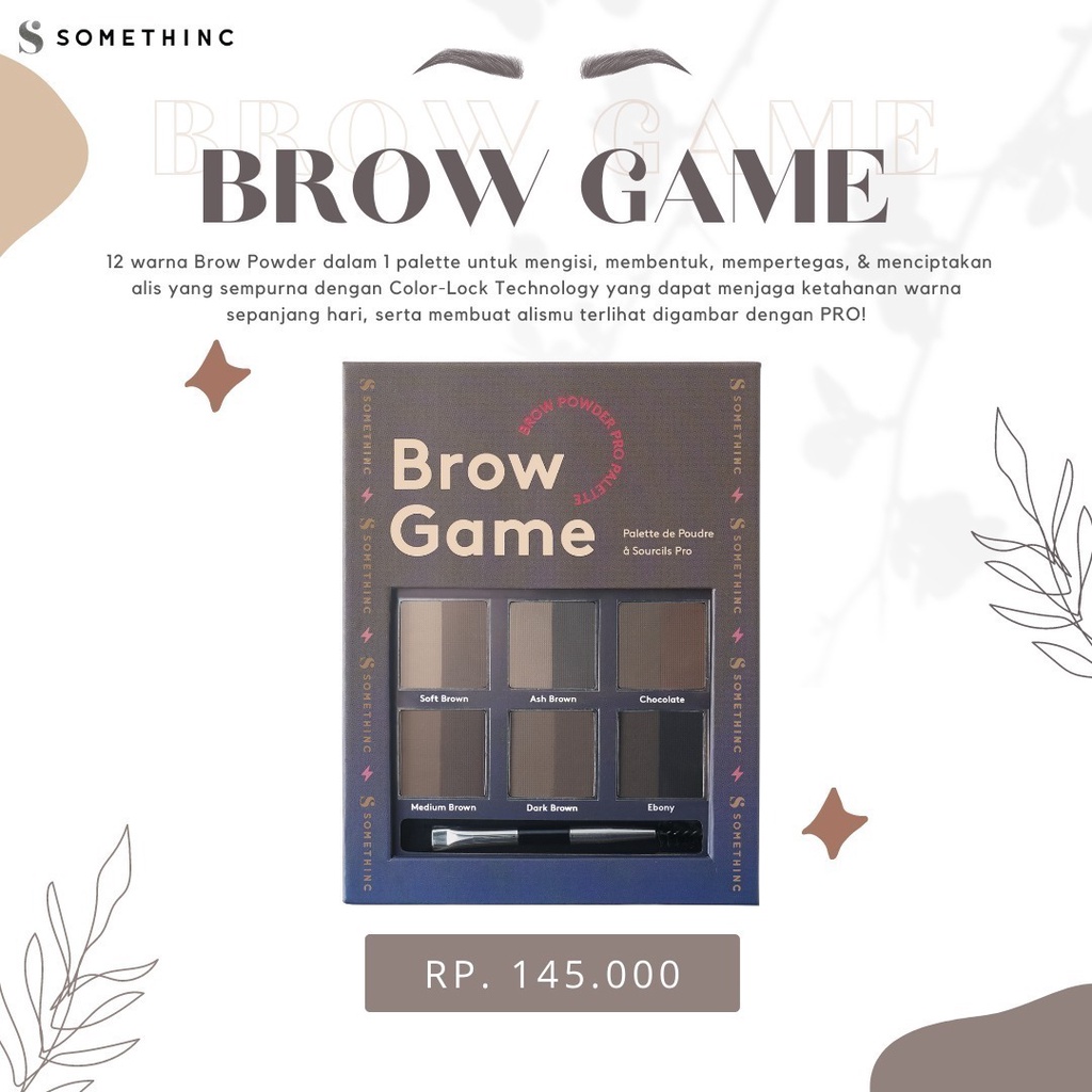 SOMETHINC Brow Wiz | Matters | ASAP Eyelash | Game Powder Pro Palette | Emblem Microcara Gel Retractable Triangle Eyebrow Eye Pensil Alis Make Up