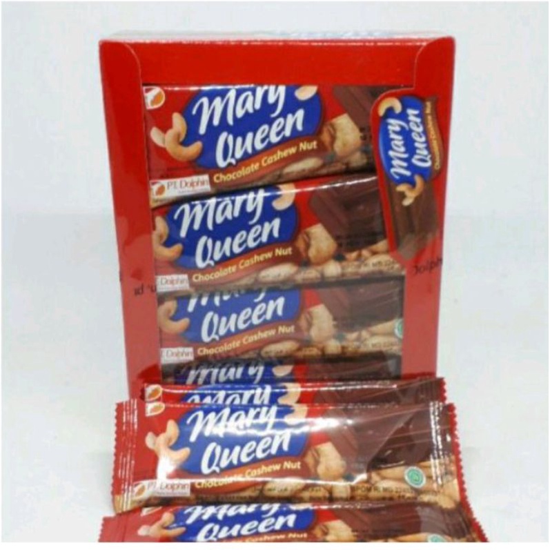 

MARRY QUEEN Chocolate Cashew Nut isi 24 pcs / 1 bok