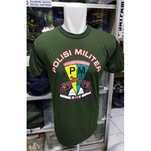 Kaos Target Polisi Militer Besar hijau PDL|Kaos PDL Hijau Polisi Militer | kaos oblong PM  PDL