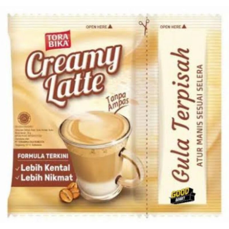 

Kopi Creamy Latte Tora Bika 10pcs