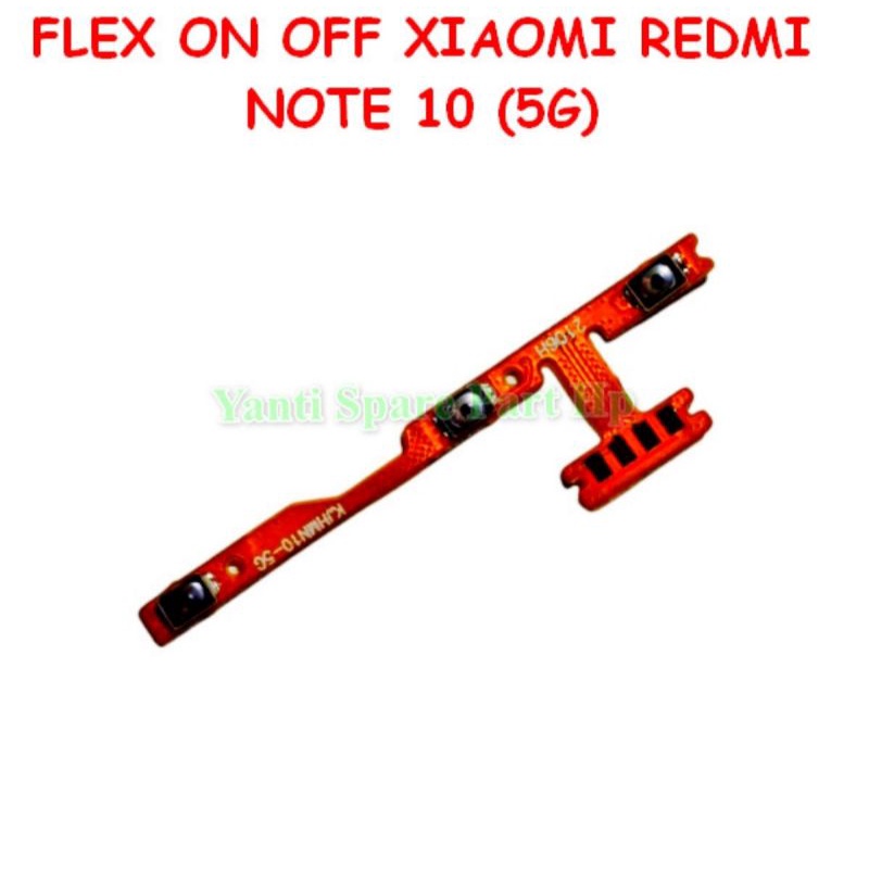 Flexible Flexibel Power On Off Volume Xiaomi Redmi Note 10 5G