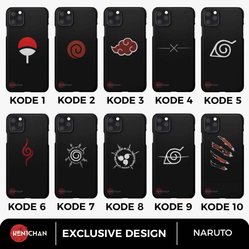 Case Custom LAMBANG KLAN Anime Naruto Boruto Kenichan