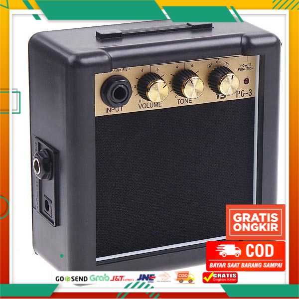 Ampli Amplifier Gitar Mini - Amplifier Ampli Mini Gitar Listrik Elektrik Volume Tone Control 3W - PG