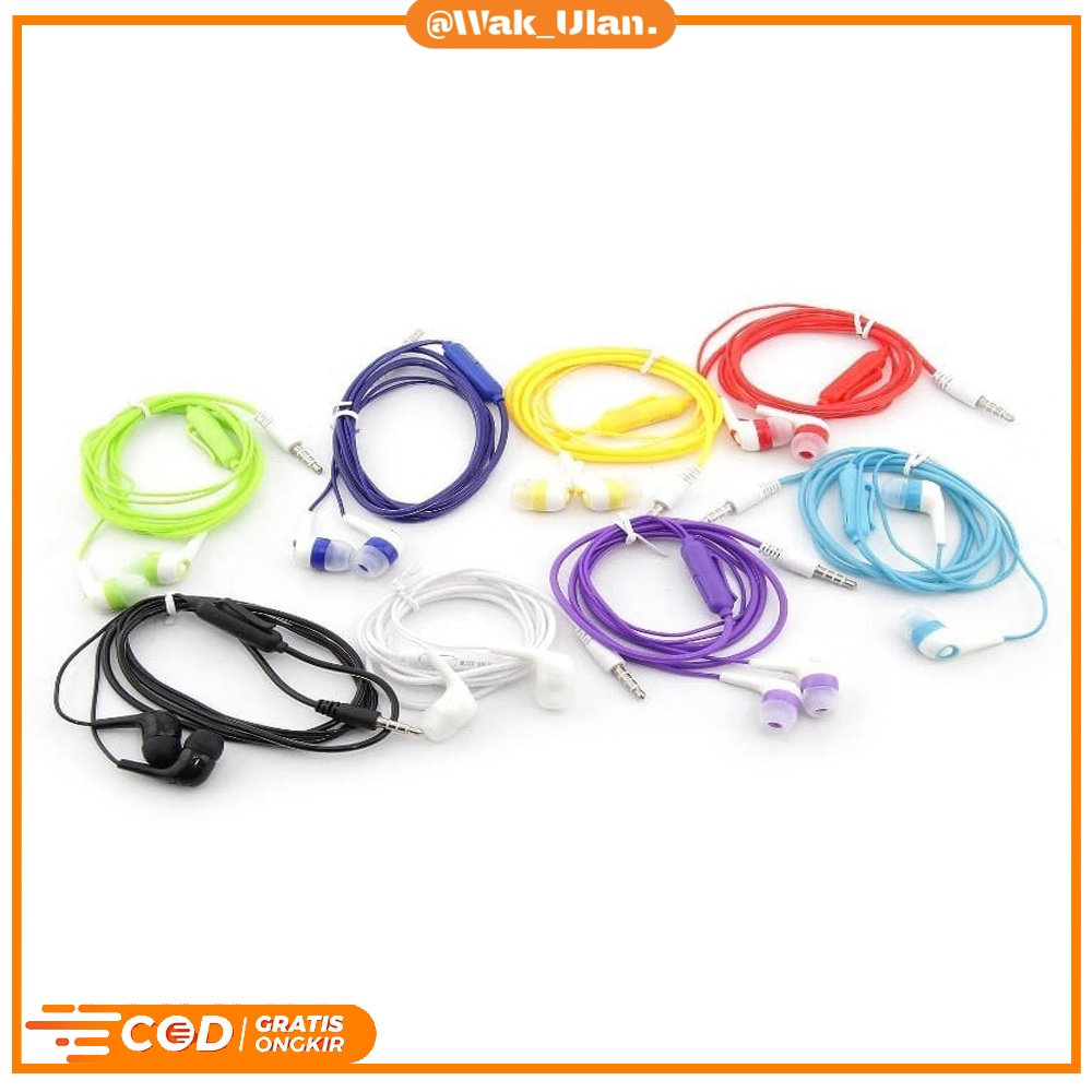 Earphone Headset Handsfreee Music Angel Stereo Non Mic murah